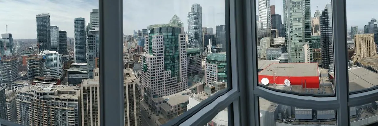 Entertainment District, Downtown Toronto - 300 Front 1 Bed 1 Bath, City View Lejlighed